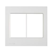 Placa 4X2 Sem Suporte Delta Mondo Soprano 6 Postos Branco