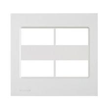 Placa 4X4 5 Postos Afastados Sem Suporte Delta Mondo Soprano Branco