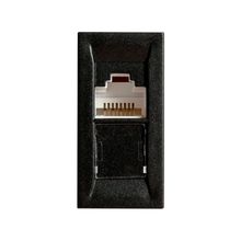 Módulo Tomada Delta Mondo Soprano Rede Rj45 Cat 6 Carbono