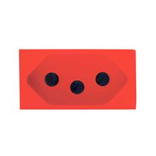 Módulo Tomada 2P+T Delta Mondo 20A 250V Soprano Vermelho