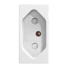 Módulo Tomada 2P+T Protegida 20A 250V Revitá Soprano Branco