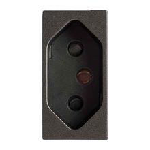 Módulo Tomada 2P+T Protegida 20A 250V Revitá Soprano Carbono