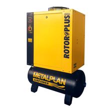 Compressor de Parafuso Metalplan 10 hp 36,5pcm Rotor Plus R10 Trifásico