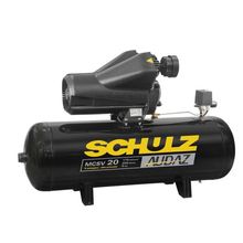 Compressor de Ar 20pcm/175psi Schulz Audaz 5cv 200 litros trifásico