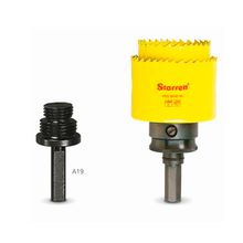 Suporte para Serra Copo 32 a 114mm Starrett KA19 Haste 3/8"