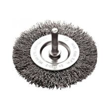 Escova Circular Diâmetro 50 X 10Mm Com Haste Aço Ondulado