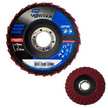 Disco Flap-Disc Norton 4.1/2" Médio Vermelho Vortex