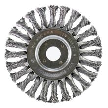 Escova Circular Trançada Pequi 6" x 1/2" Aço Inox 0,50 mm Linha Standard