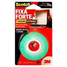 Fita Dupla Face 3M Fixa Forte Extreme 24mm X 2m