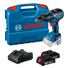 Furadeira/Parafusadeira de Impacto 1/2" GSB 18V-50 Bosch com Carregador, 2 Baterias e Maleta