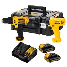 Kit Furadeira/Parafusadeira Dewalt + Chave de Impacto DCK202C2T 2 Baterias, Carregador, Maleta