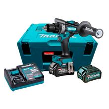Parafusadeira/Furadeira de Impacto 40V XGT Makita com Carregador, 2 Baterias e Maleta