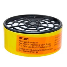 Cartucho Carbografite RC 203 Vo/Ga P/ Respirador CG 306