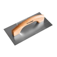 Desempenadeira Lisa de Aço com Cabo de Madeira Momfort 12 x 30cm