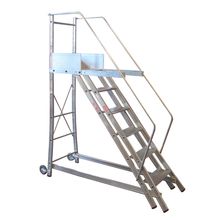 Escada Alulev Tr252 Modelo Trepadeira 2,55 Mts 10 Degraus + Plataforma
