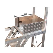 Escada Alulev TR302 Trepadeira 3,01m 12 Degraus + Plataforma