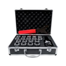 Jogo com 18 Pinças com Cone e Chave Gringer ER40 ISO-40
