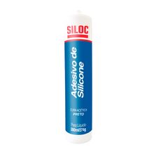Silicone Acético Preto Siloc 9401020 274gr