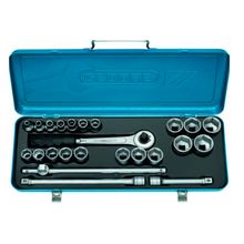 Jogo Soquete sextavado 1/2" Gedore 015.512 10x32mm com 24 peças