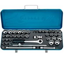 Jogo Soquete estriado 1/2" Gedore 015.560 10mm x 32mm com 43 peças