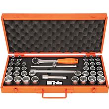 Jogo De Soquete 1/2" Tramontina-Pro 44831/443 10Mm X 32Mm Com 43 Peças