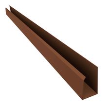 Rodaforro PVC Tipo U Plasbil Mogno
