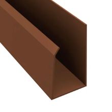 Rodaforro PVC Tipo U Plasbil Mogno