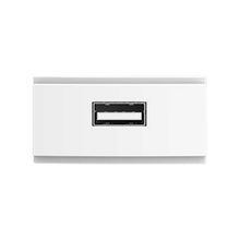 Módulo Tomada USB Bivolt 2,1A Atria Soprano Branco