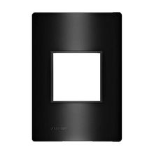 Placa 4X2 com Suporte 2 Postos Juntos Revitá Soprano Carbono