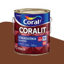 Tinta Esmalte Alto Brilho Coralit Ultra Resistência Coral Tabaco