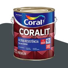 Tinta Esmalte Alto Brilho Coralit Ultra Resistência Coral Cinza Escuro