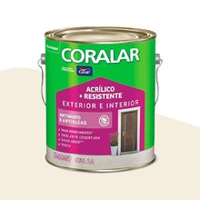 Tinta Acrílica Fosca Coralar Mais Resistente Coral Branco