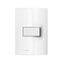 Conjunto Montado 4X2 1 Função Interruptor Simples 10A 250V Revita Soprano Branco