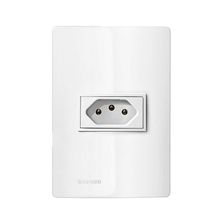 Conjunto Montado 4X2 1 Função Tomada 2P+T 250V Revita Soprano Branco