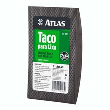 Lixador Manual Taco Borracha 130 X 70mm Atlas 100/1