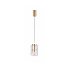 Pendente LED Roz 5W 3000K Nordecor Dourado Fosco