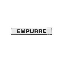 Placa Sinalização em Plástico 5x25cm Empurre Sinalize