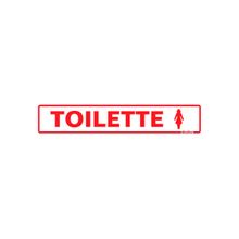 Placa Sinalização em Plástico 5x25cm Toilette Feminino Sinalize