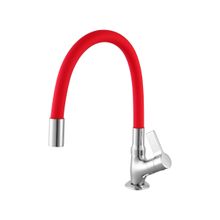 Torneira de Mesa para Cozinha Atria Meber Vermelho e Cromado