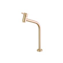 Torneira Bica Alta de Mesa para Lavatório Minimal Classic Meber Dourado Matte