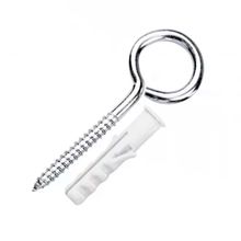 Pitao Zincado com Bucha Nylon Bemfixa 4 Unidades