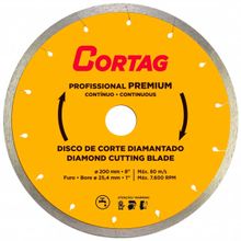 Disco Corte Diamantado Contínuo Profissional Premium Cortag