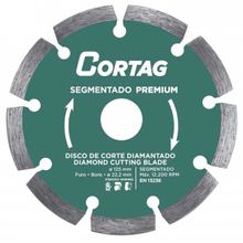 Disco Corte Diamantado Segmentado Premium Cortag