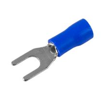 Terminal Forquilha Hellermanntyton com 100 Peças Azul
