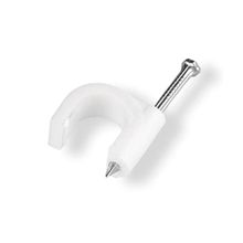 Fixa Cabo Coaxial Bemfixa com 20 Unidades Branco