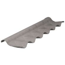 Cumeeira Fibrocimento Fibrotex Articulada Superior 4mm Brasilit Cinza