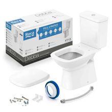 Vaso Sanitário com Caixa e Kit Instalação Debba Classic Roca Branco