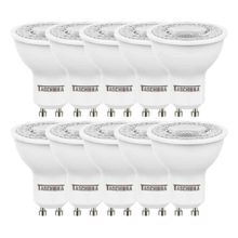 Kit 10 Lâmpadas LED para Spot Mr16 38° Gu10 Taschibra 6500K 4,9W