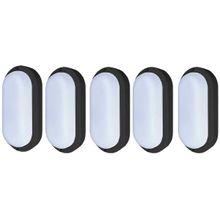 Kit 5 Luminárias LED Tartaruga Phare Taschibra 6500K Preto 12W