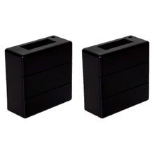 Kit 2 Arandelas LED Elegance Rischi 6W Avant 3000K Preto Autovolt